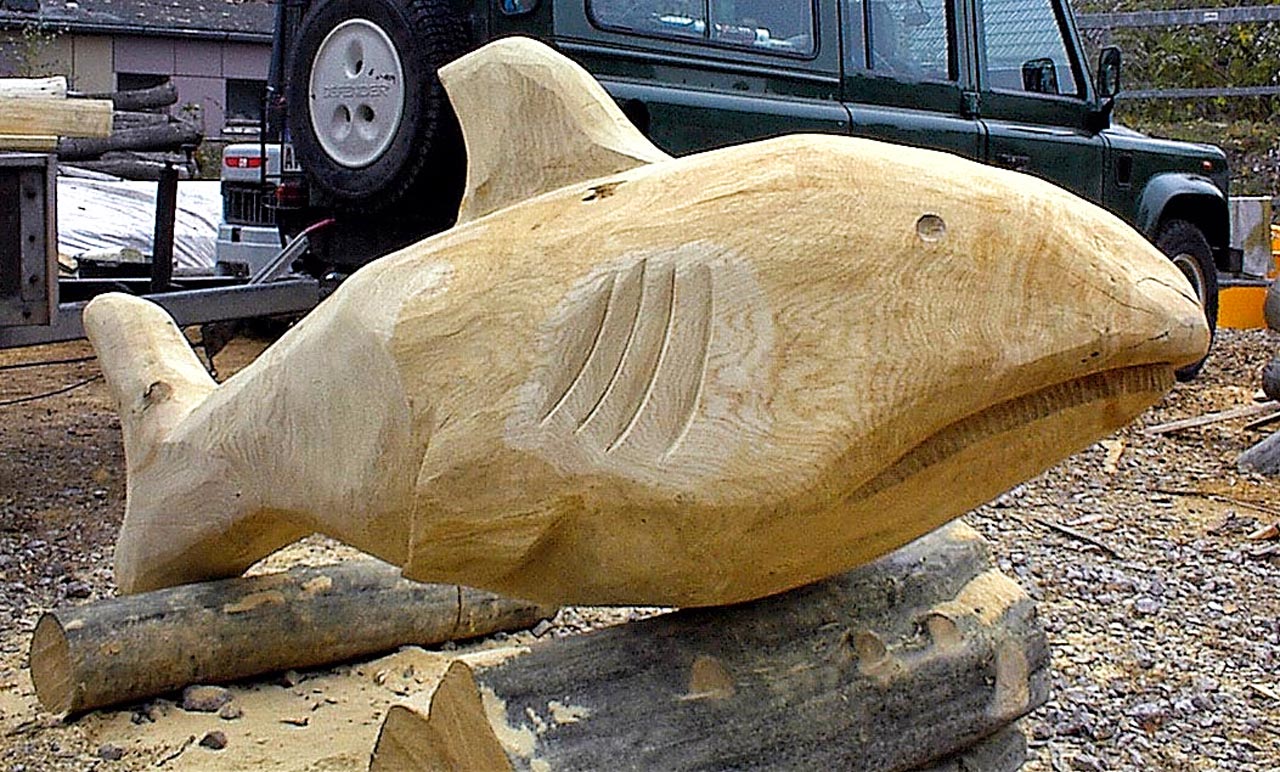 N 2-1 Skulptur Hai