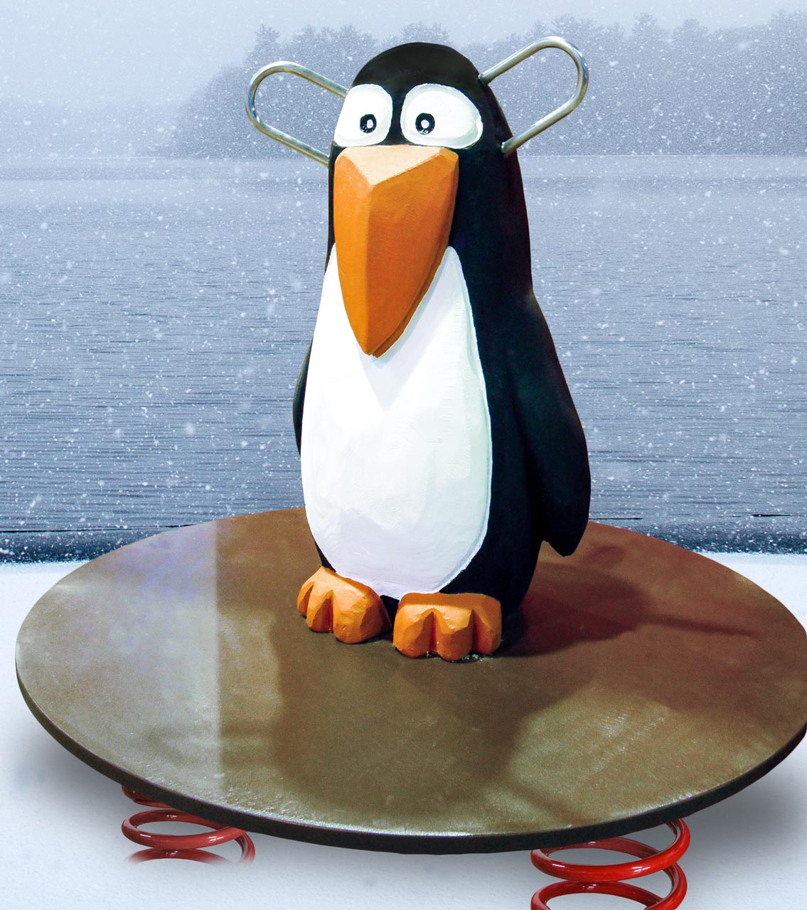 P 30 Hüpfplatte Pinguin Horst | Wackelpinguin